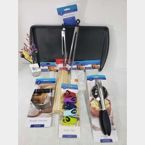 Assortment of Kitchen Items. 10-Piece See Pictures.
