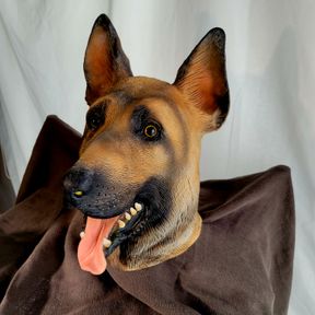 Realistic looking German Shepard Mask/Hood; Bigmouth Inc.