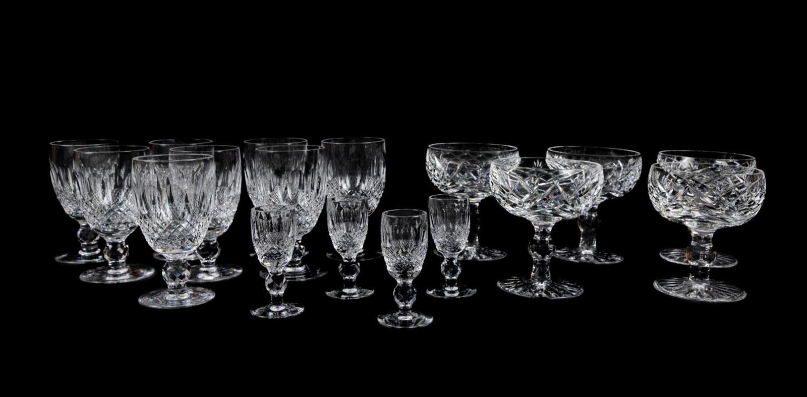 Set of 4 Waterford Crystal Colleen 4 3/4 Claret Wine Short Glass Stems Lot