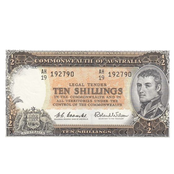 Australia 'Coombs - Wilson' Reserve 10/- (1961), Uncirculated OPQ