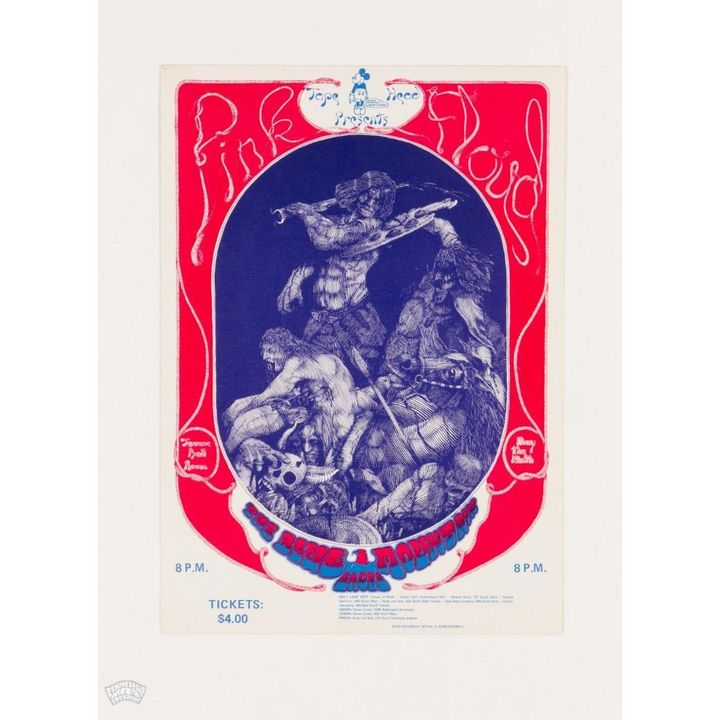 1970 Pink Floyd Terrace Ballroom Salt Lake City Handbill Near Mint 89