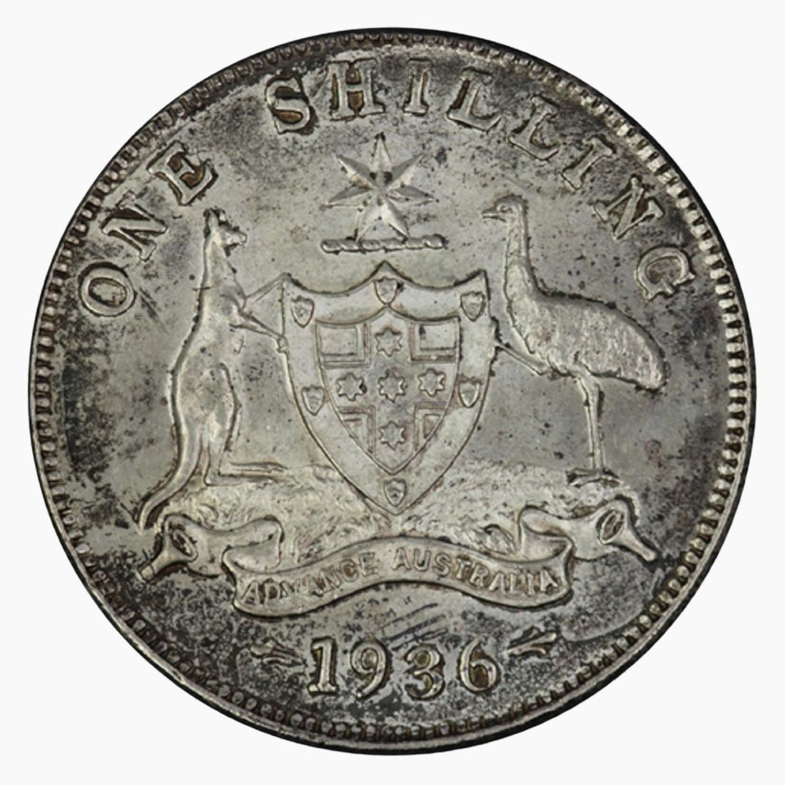 Australia 1936 1/-, Choice Uncirculated