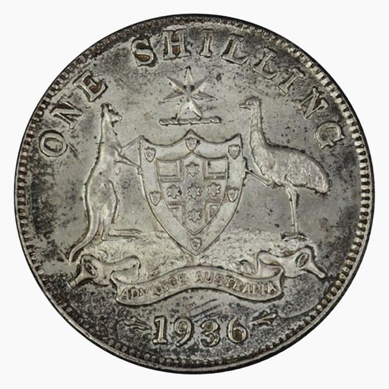 Australia 1936 1/-, Choice Uncirculated