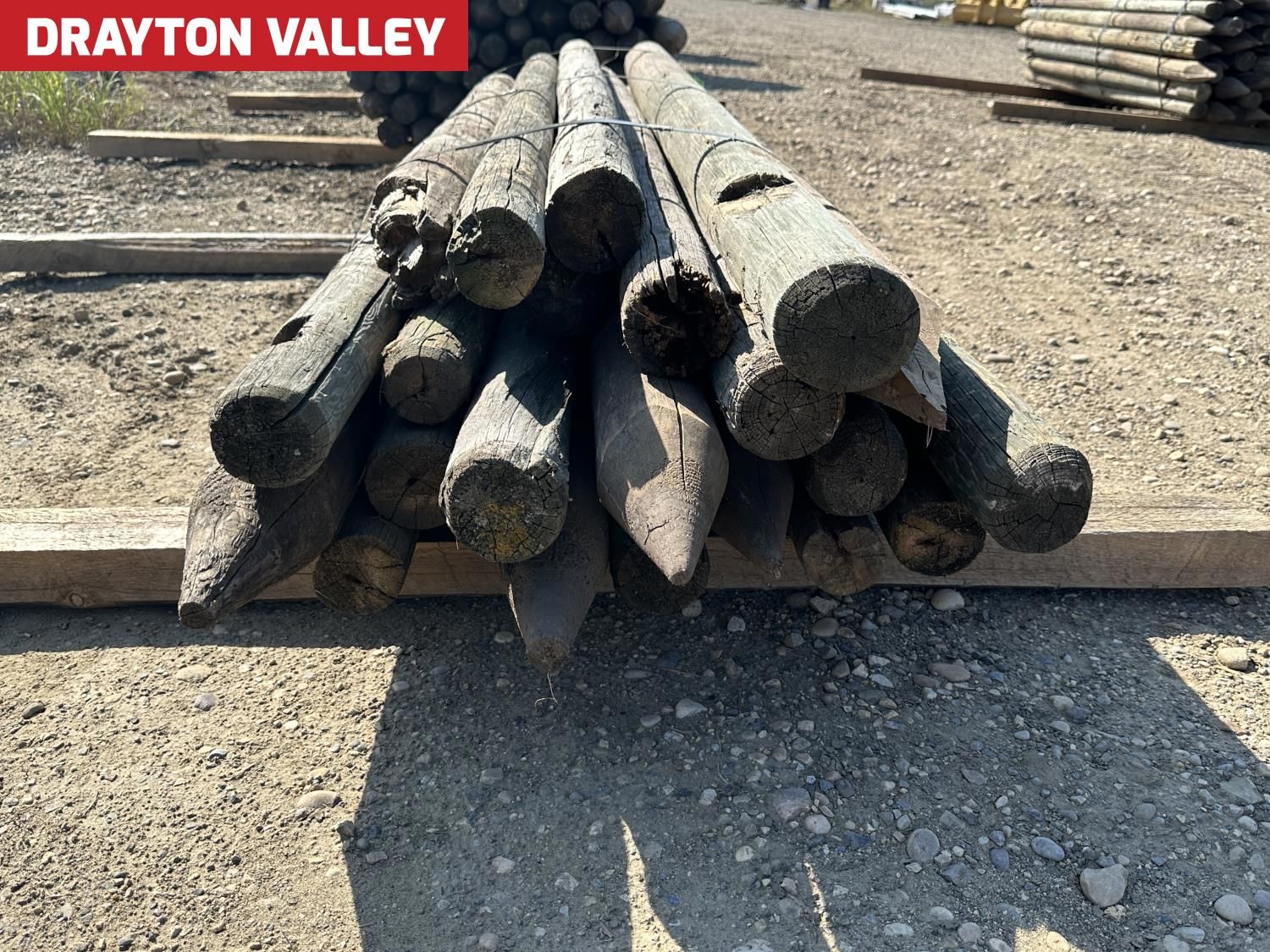 (22±) 3-4 Inch X 7 Ft Used Wooden Fence Posts [25ID05002-002] | Team ...