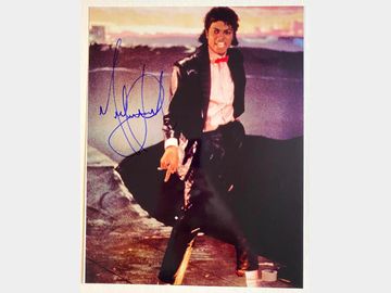 Michael Jackson In-Person Signed 11" x 14" Photo (Bryan Ulrich Collection) (JSA Authentication)