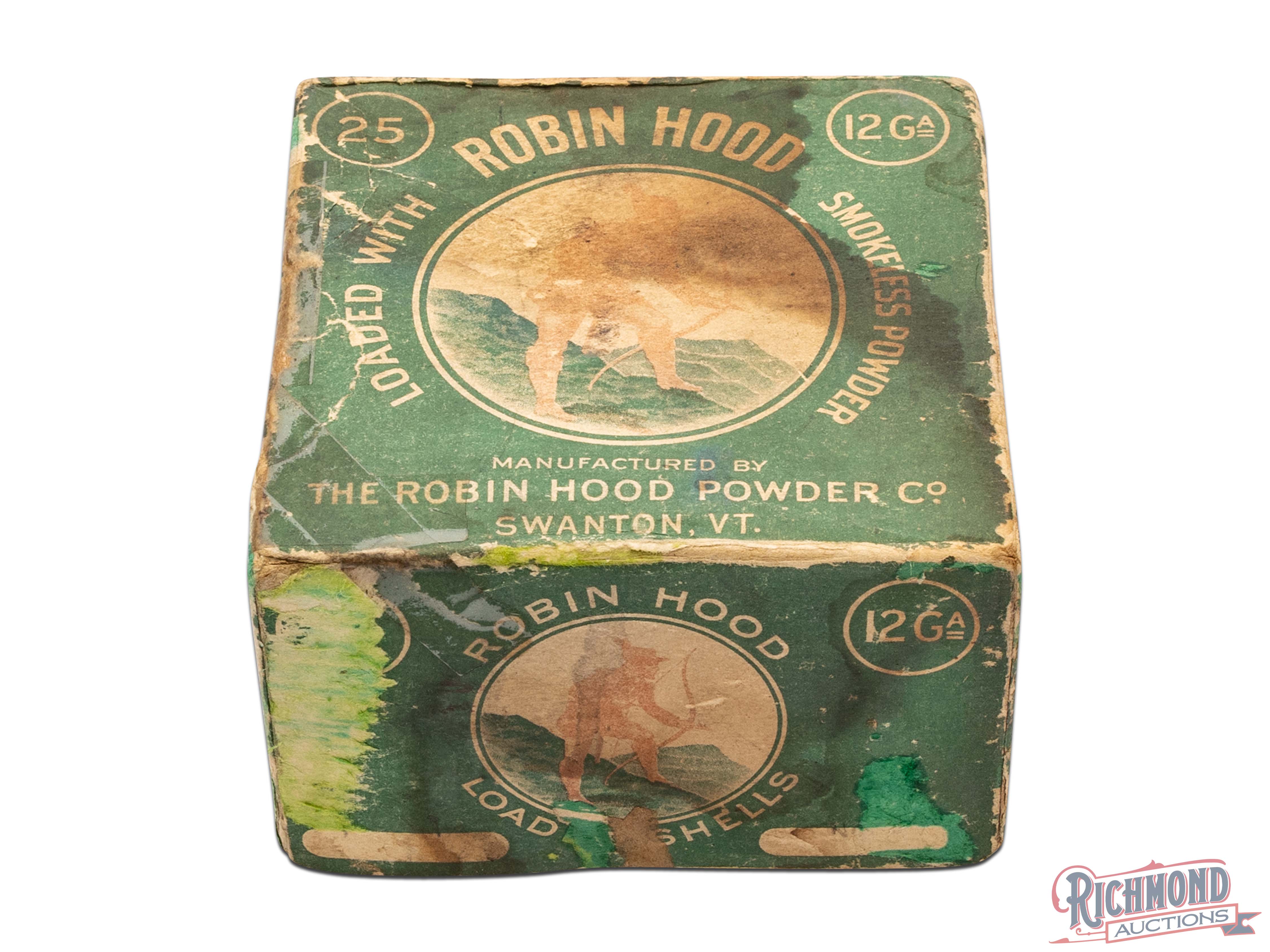 Robin Hood 12 Gauge Smokeless Powder Two Piece Shell Box | Richmond ...