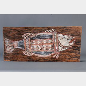 YIRAWALA (1905 – 1976) BARRAMUNDI, WEST ARNHEM LAND, NORTHERN TERRITORY