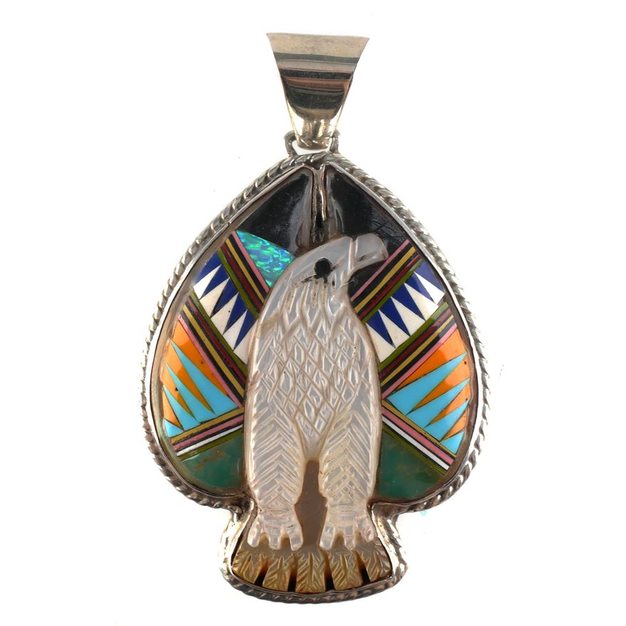 NATIVE AMER STYLE MOSAIC PENDANT