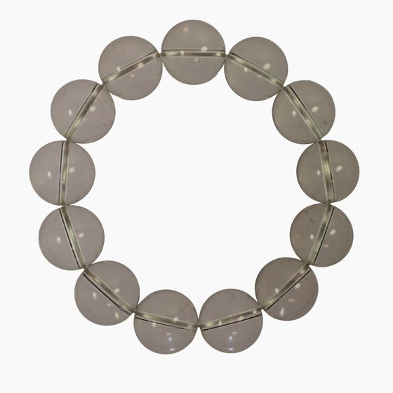 Rock Crystal Expander Bead Bracelet