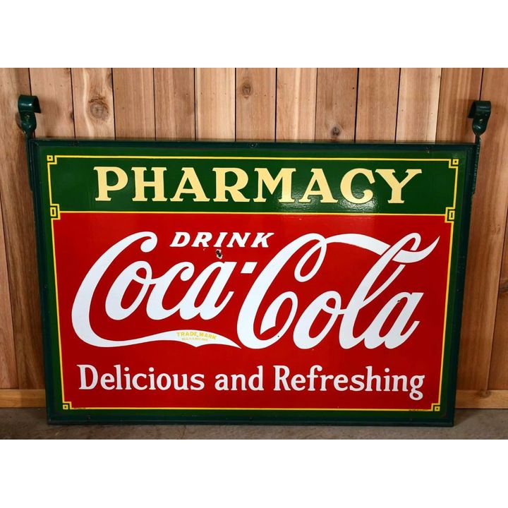 Drink Coca-Cola Pharmacy Porcelain Sign (TAC)