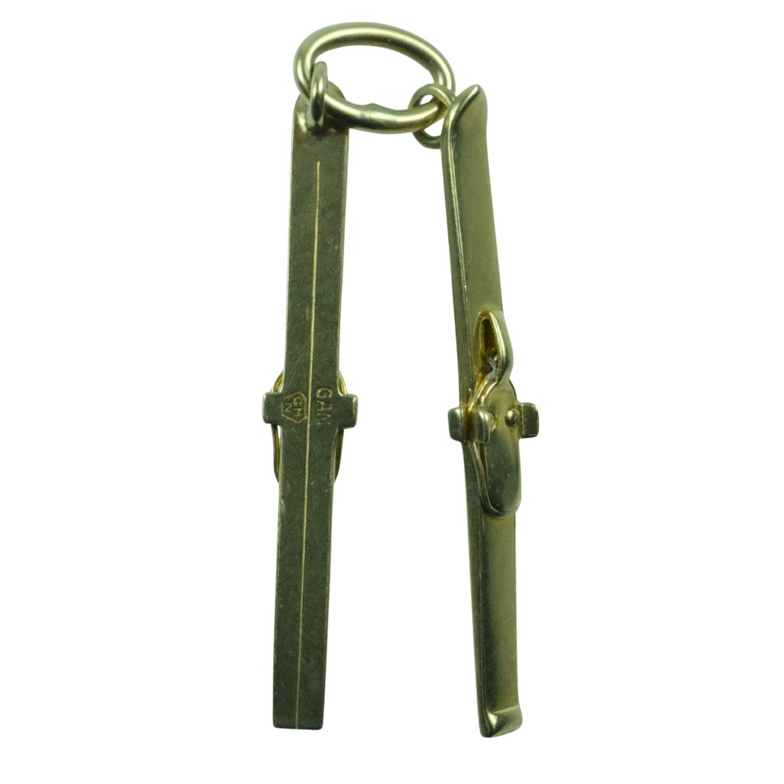 Snow Skis Charm in 9ct Yellow Gold
