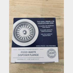 SINKOLOGY - SinkSense 3.5in Heavy Duty Disposal Flange Drain with Stopper - Stainless Steel