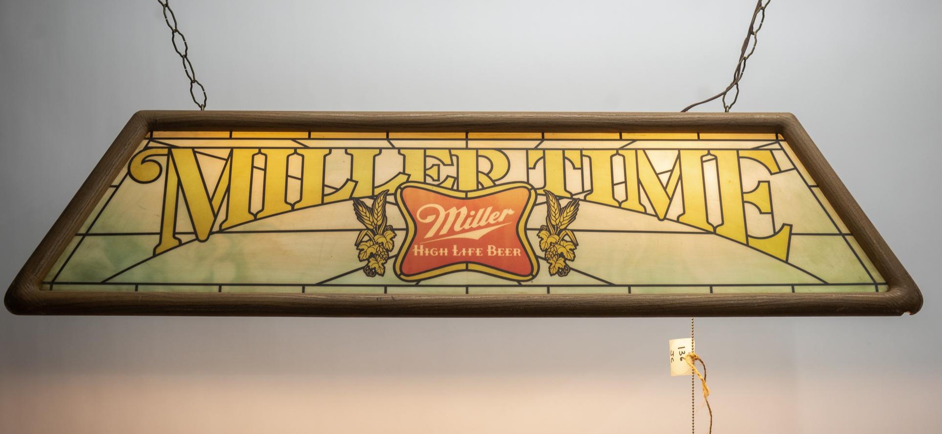 Vintage miller high life pool store table light