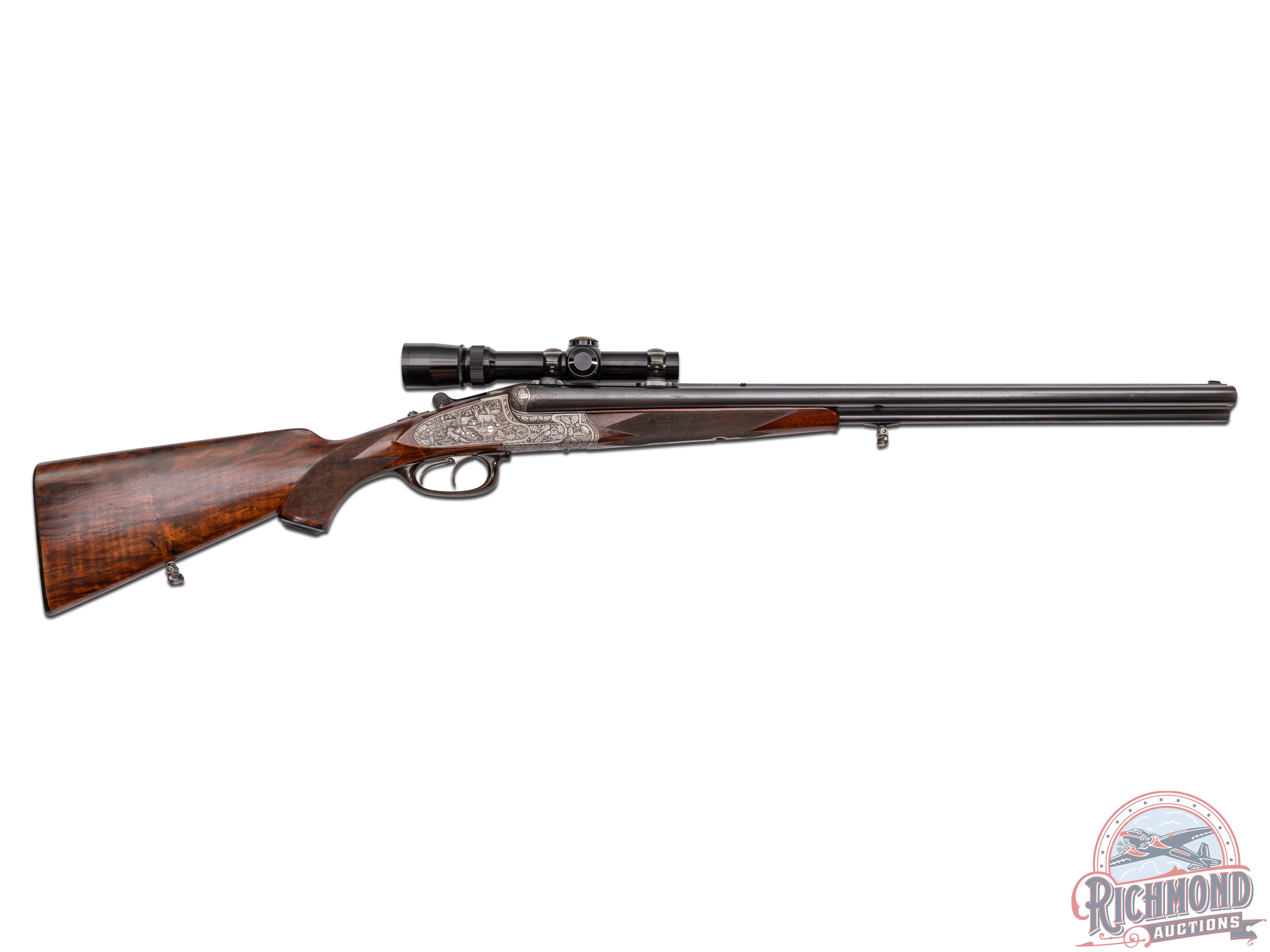 Nice F.W. Kessler WWII Production Drilling Combination Rifle