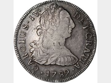 MÉXICO. KM# SIMIL 107 (A&C# SIMIL 950) – 8 Reales 1789 Mo FM. VF+.