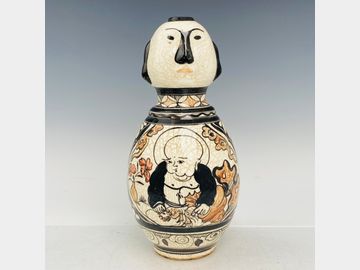 Cizhou kiln figure vase
