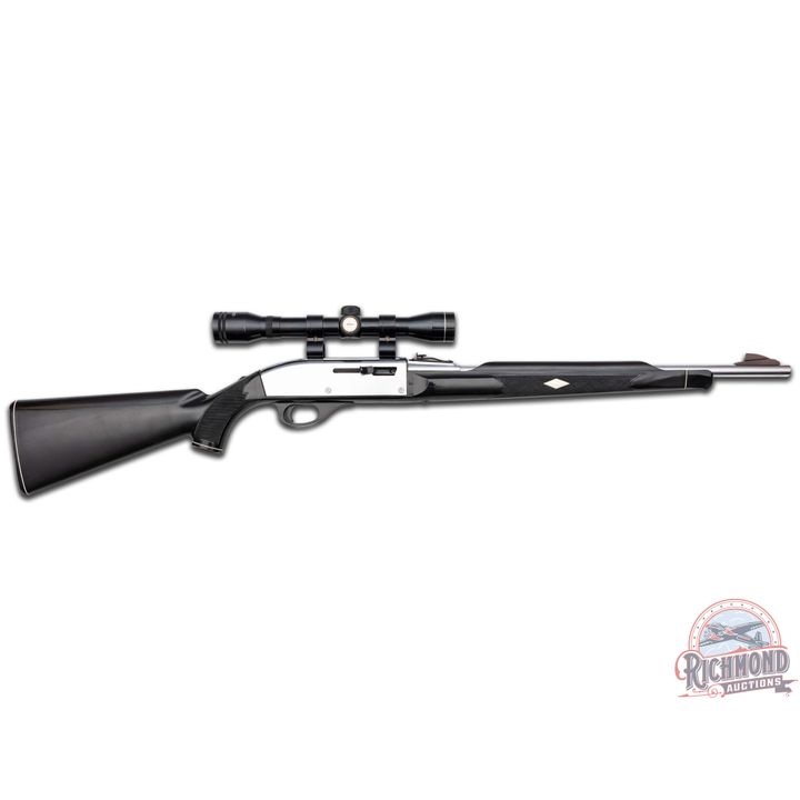 1977 Remington Nylon 66 Apache Black & Chrome .22 LR Semi-Auto Rifle with Scope