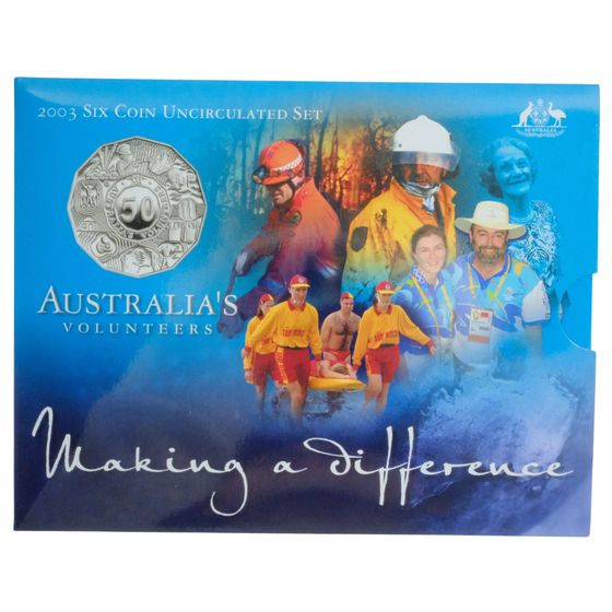 Australia 2003 Uncirculated Coin Set (6 Coins), Unc