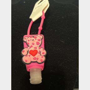 Cute Teddy Bear Refillable Bottle with Hook for Hand Sanitizer