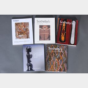A COLLECTION OF FIVE SOTHEBY’S ABORIGINAL AND OCEANIC ART CATALOGUES