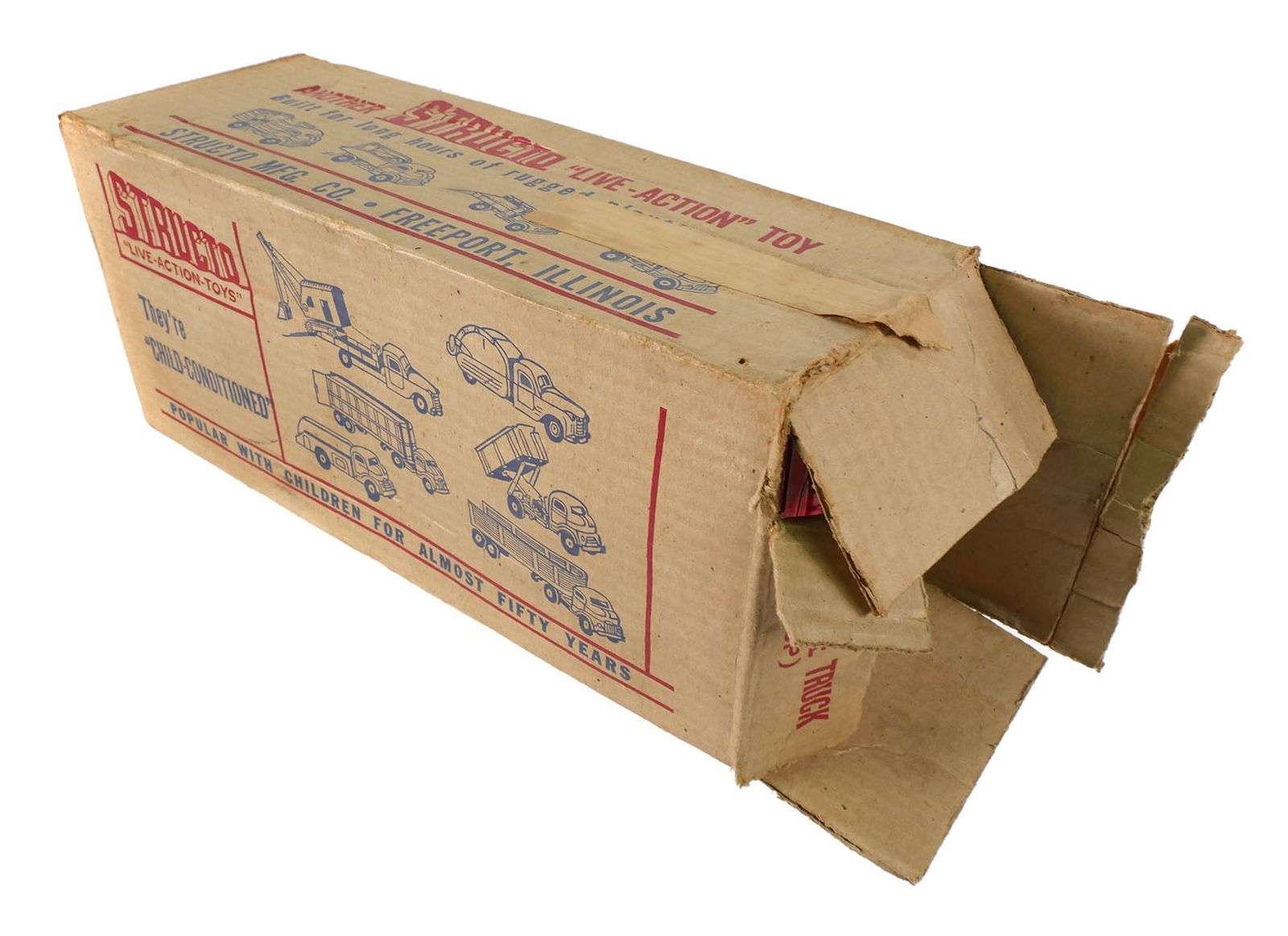 Vintage Metal STRUCTO TOYS Hydraulic Pickup Delivery Box