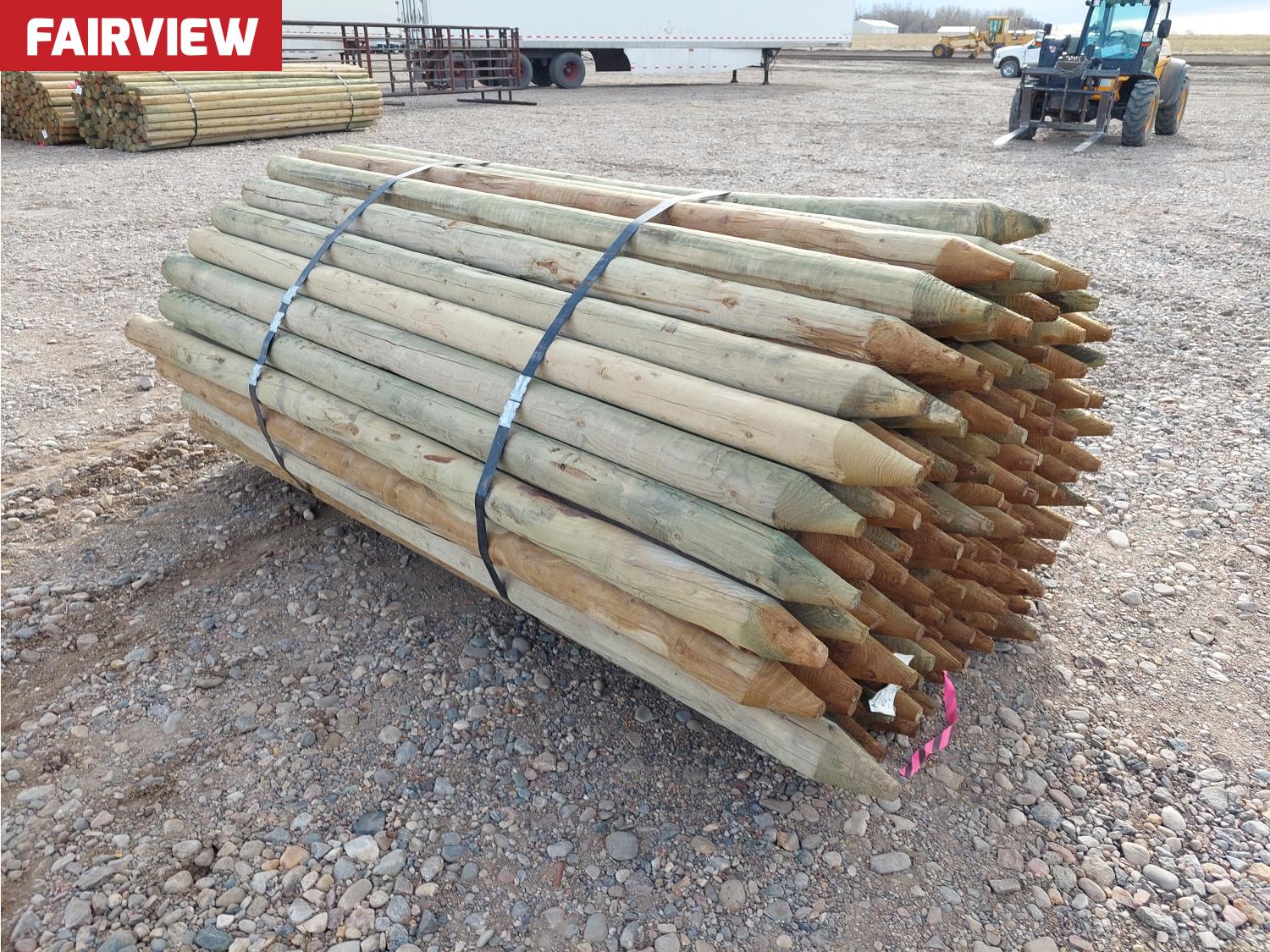 (110) 3-4 Inch X 8 Ft Fence Posts (Unused) [26BD10993-021] | Team Auctions