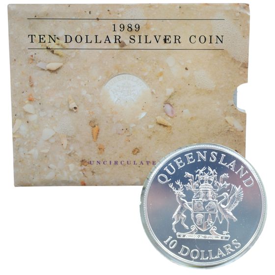 Australia 1989 'Queensland' $10 Silver (925) Uncirculated