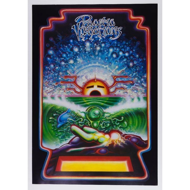 1989 Rick Griffin Pacific Vibrations Second Printing Poster Mint 91