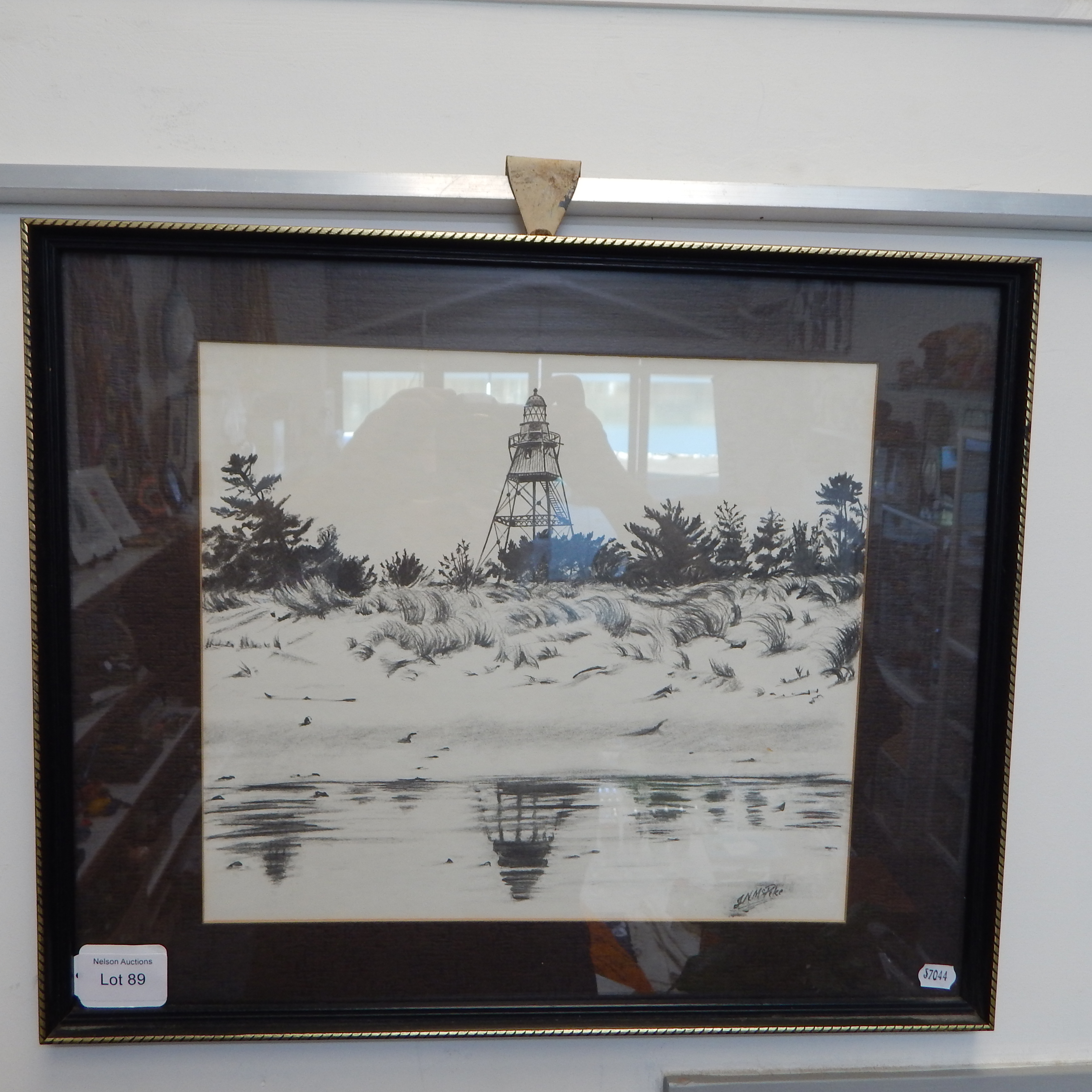 Farewell Spit Original Pencil Drawing by J N McPike — sold at auction in New Zealand for $15