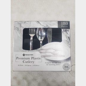 Member's Mark Premium Silver-Look Cutlery Combo -180 Count