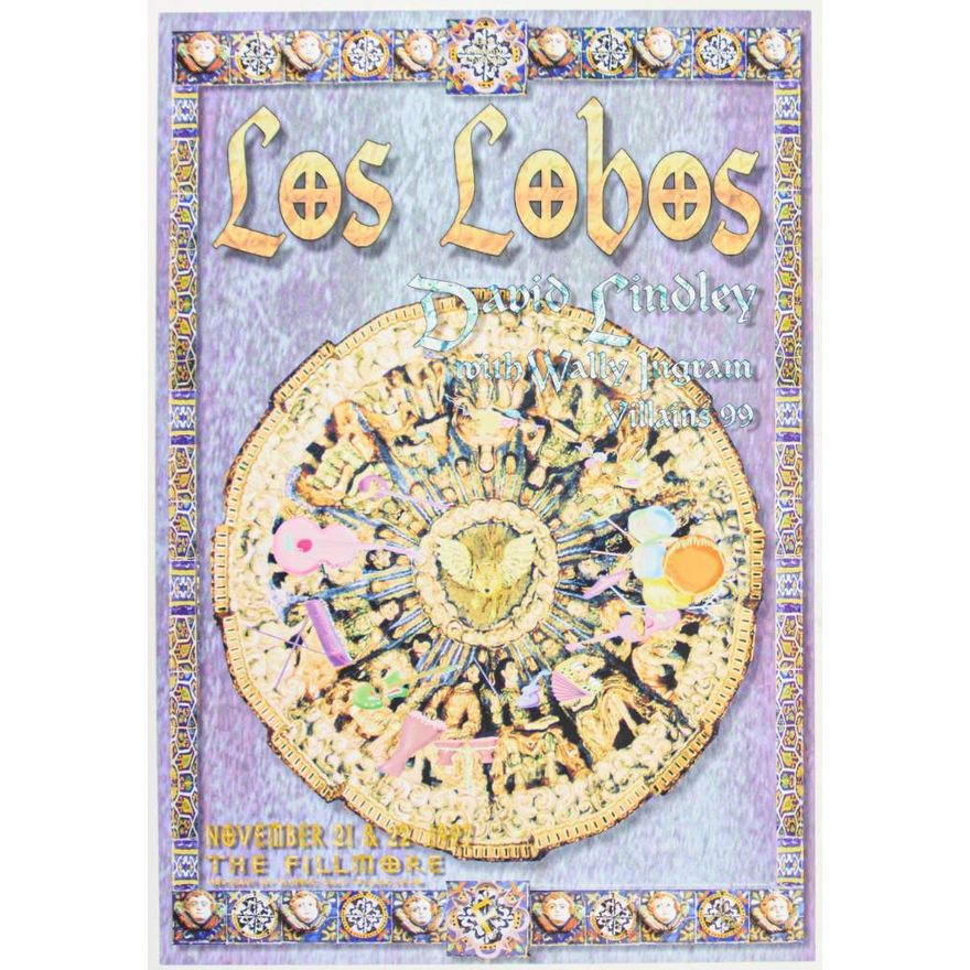 1997 NF-302 Los Lobos David Lindley The Fillmore Poster Mint 90