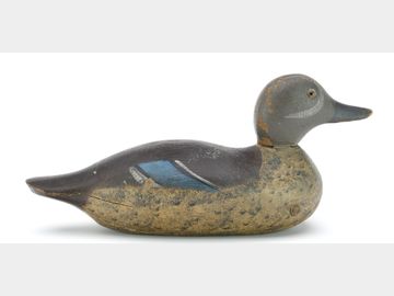 Blue wing teal, Hays decoy factory, Detroit, Michigan.