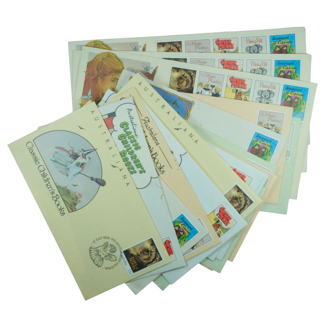 Australia 1985 'Classic Children's Books' First Day Covers Mint (18 items with some duplication)