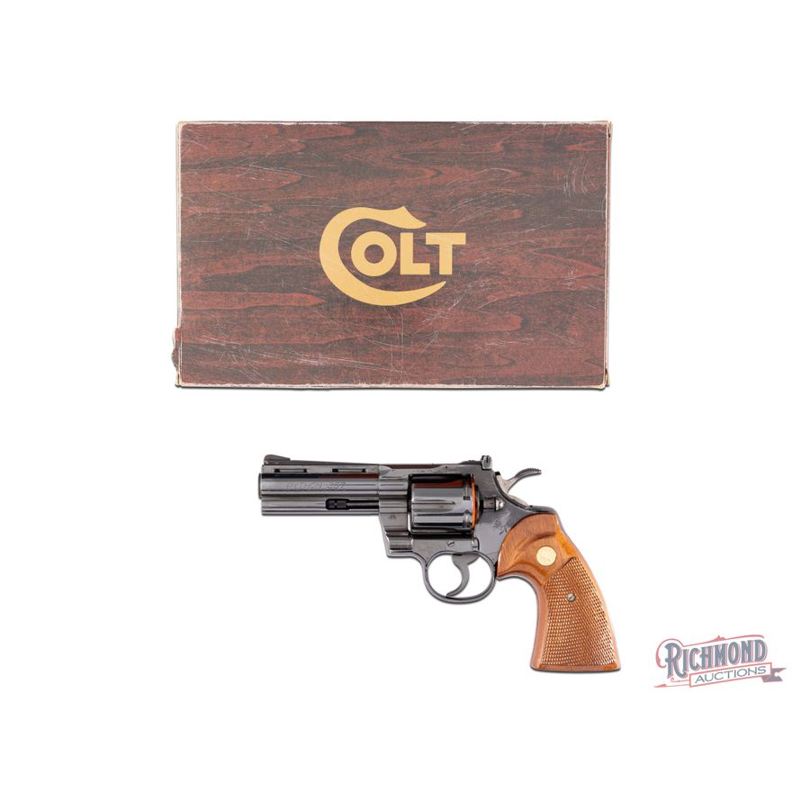 1979 Colt Python .357 Magnum Double Acton Revolver 4" Blued in Original ...