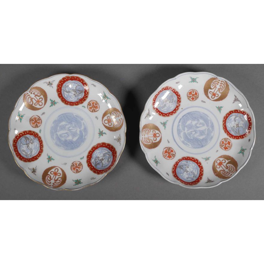 Antique Japanese Imari Porcelain Plates