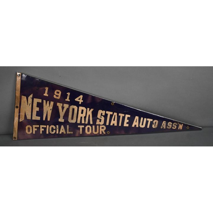 Oversize 1914 New York State Auto Ass'n Felt Pennant