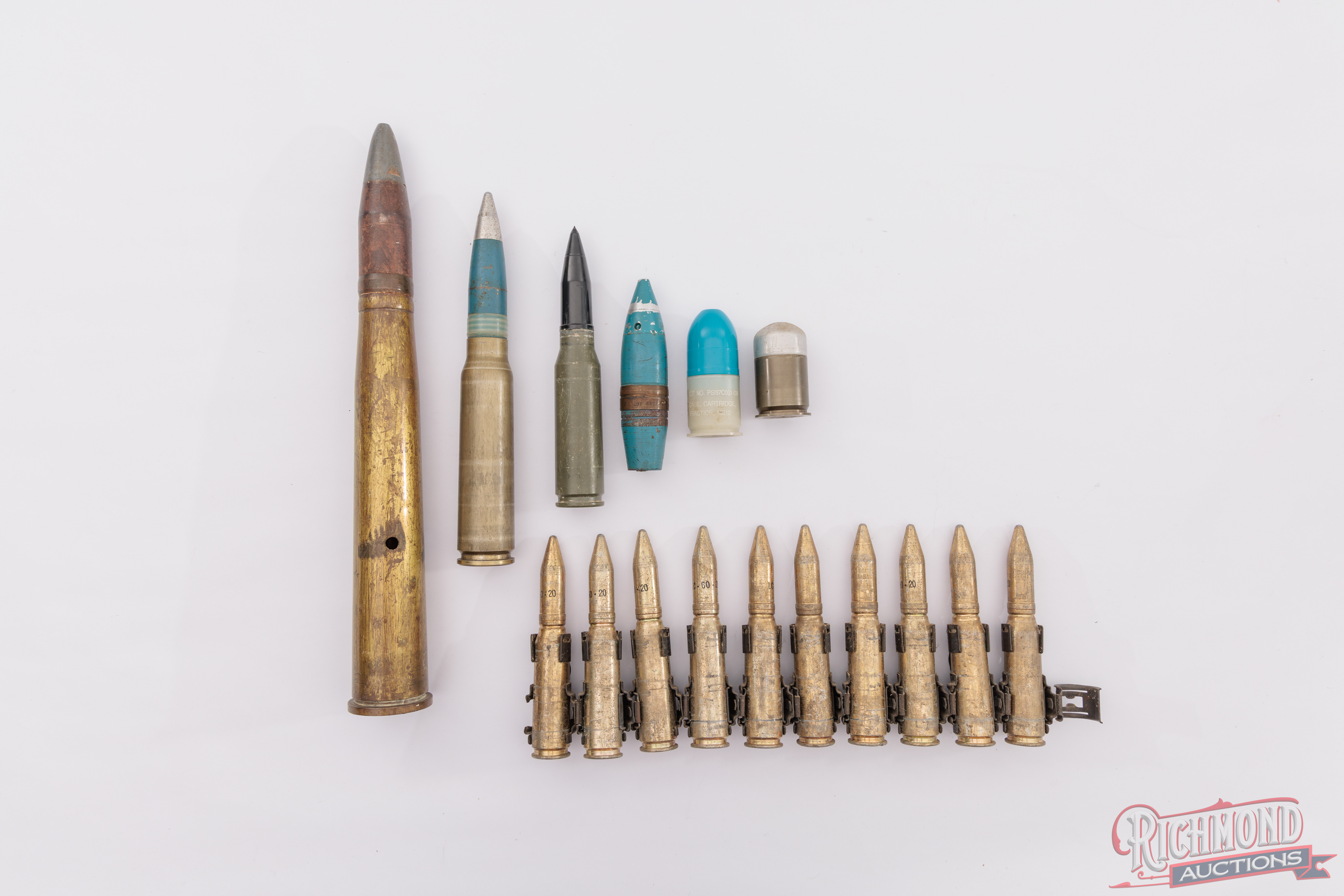 Lot of Various Inert Military Dummy, Training, And Practice Rounds ...