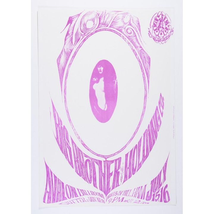 1966 FD-17A Big Brother Love Avalon Ballroom Poster Near Mint 89
