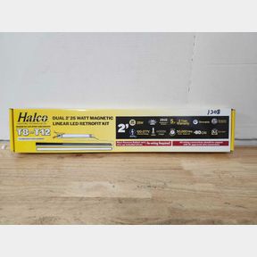 Halco Lighting Technologies - Dual 2ft 25 Watt Magnetic Linear LED Retrofit Kit (T8/T12 Replacement)
