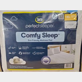 Serta - Perfect Sleeper Comfy Sleep Eco Friendly Mattress Pad - Twin XL