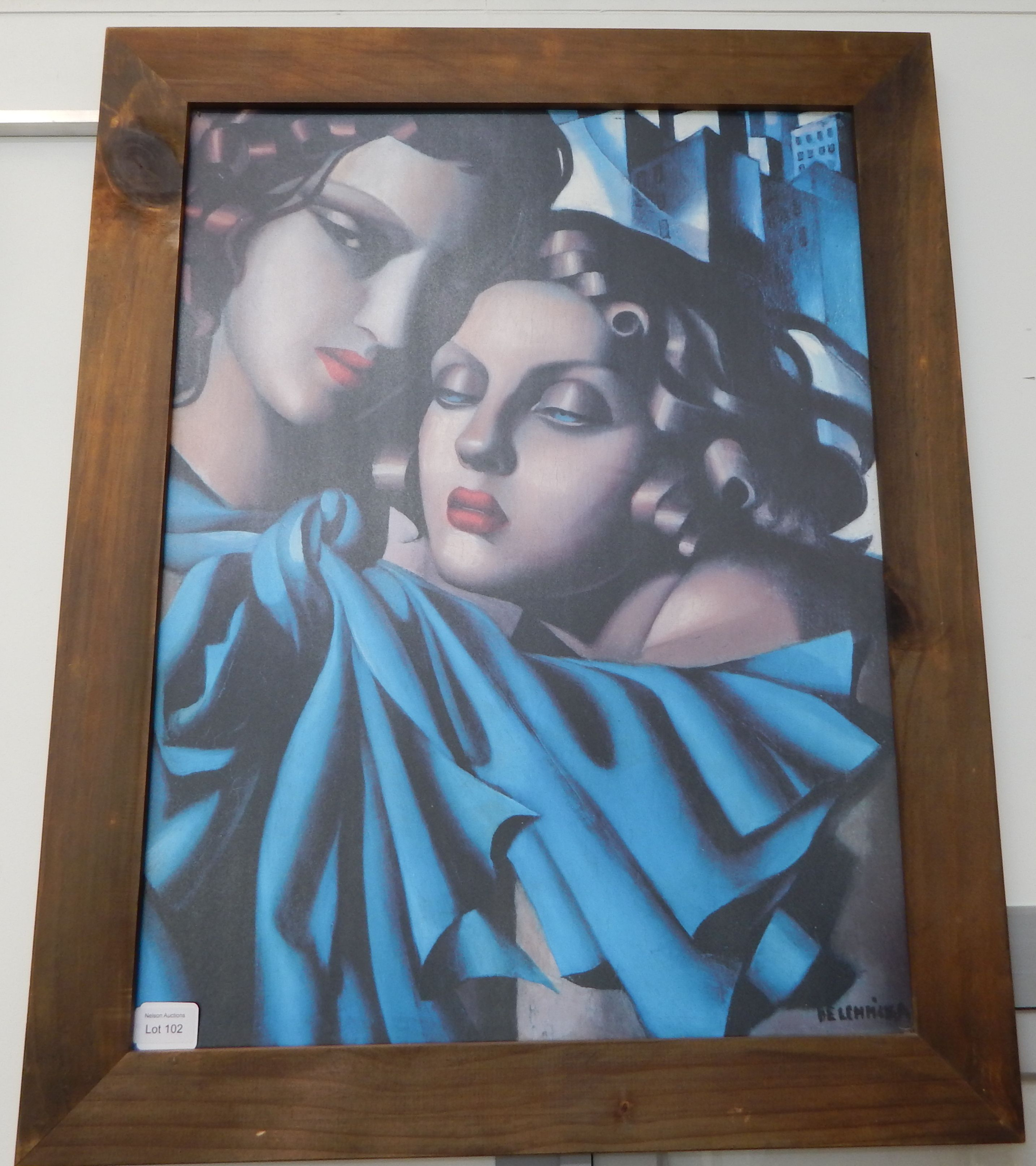 The Young Girls by Tamara de Lempicka Mounted Print — NZ auction result