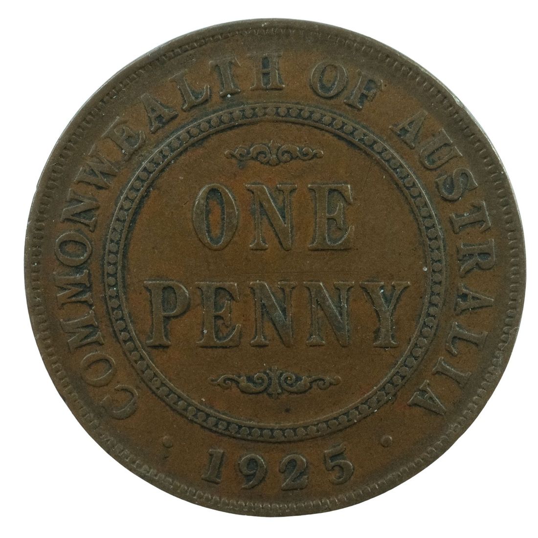 Australia 1925 Penny, good Fine