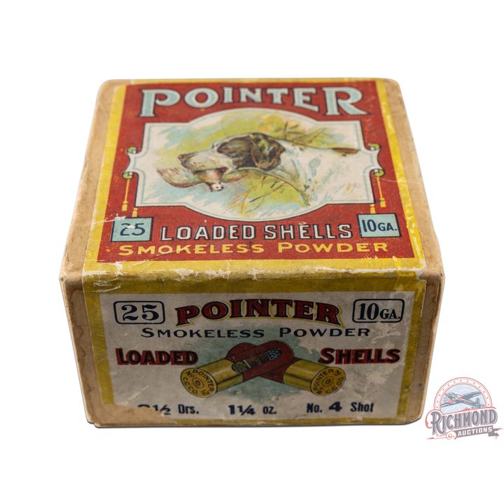 Box Only Clinton Cartridge Company Pointer Shotshells 10 GA