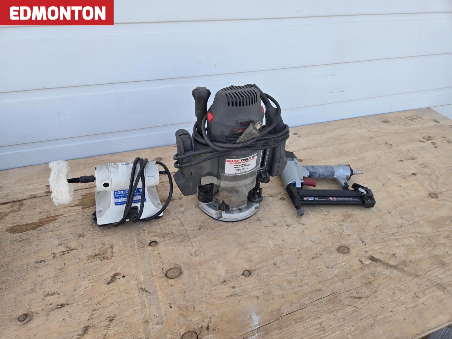 Craftsman Plunge Router, Foredom Bench Lathe, Porter Cable Brad Nailer ...