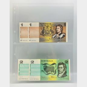 Australia $1 & $2 - Consecutive Pairs