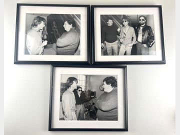 John Lennon & Yoko Ono Vintage Original Photo's With Hit Factory Owner Eddie Germano