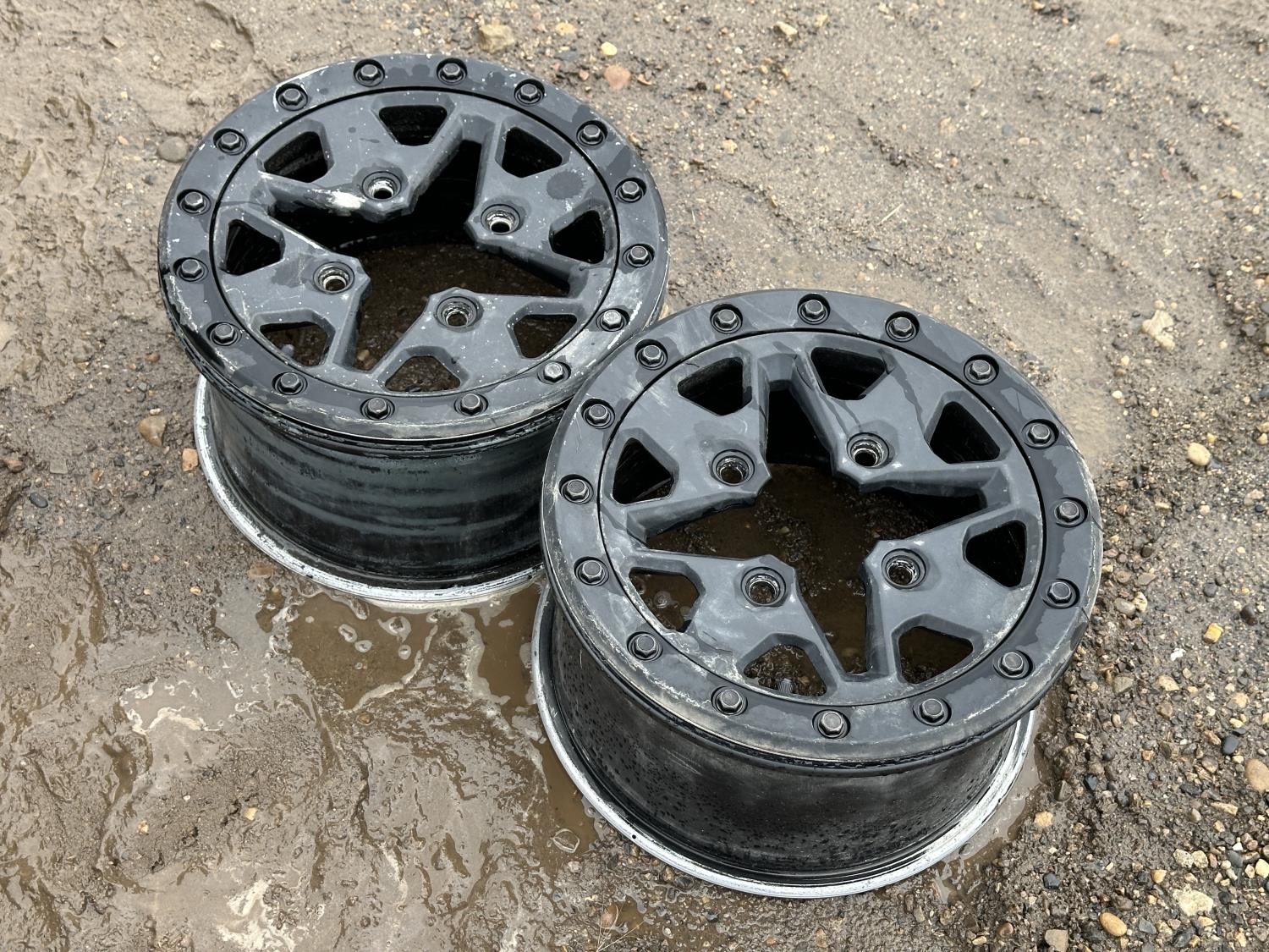 (2) 14X8 Can Am Bead Lock Rims [24HE10085-011] | Team Auctions