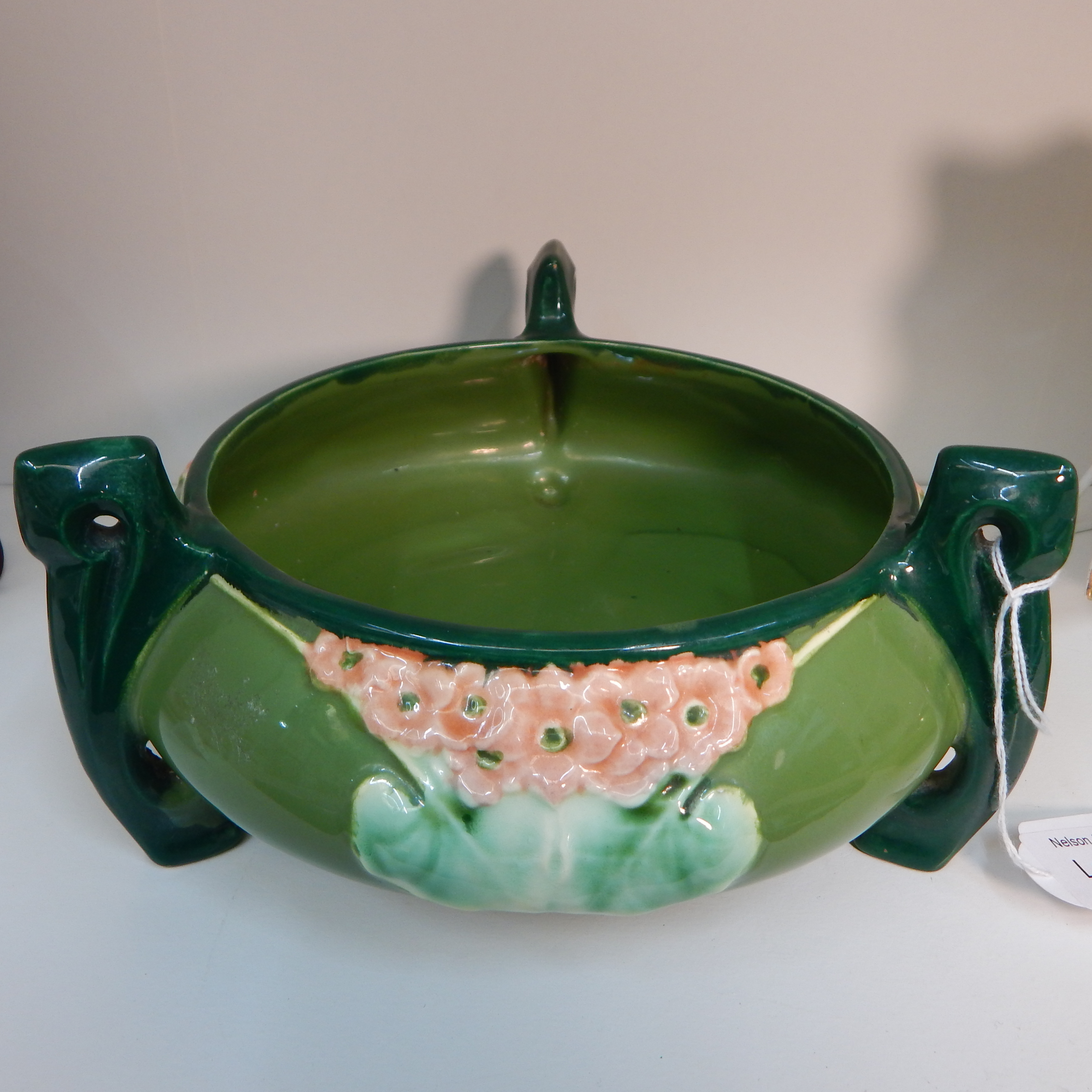 1890- 1910 Eichwald Art Nouveau / Majolica Floral Bowl — NZ auction result