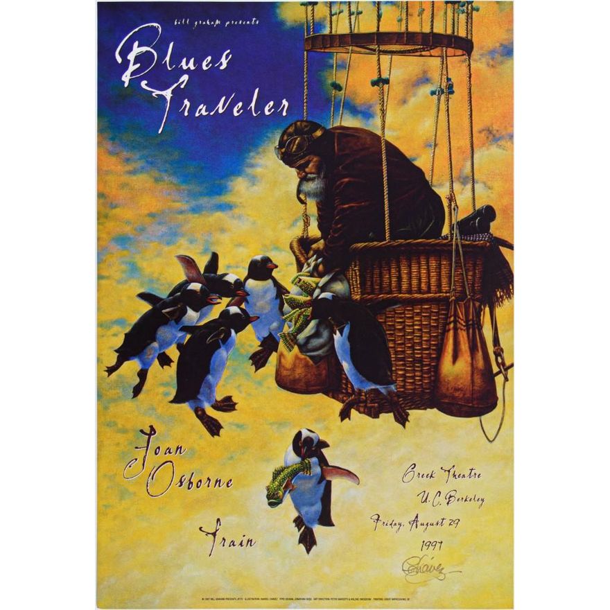 1997 BGP-173 Blues Traveler The Greek Theatre UC Berkeley Poster Near Mint 85