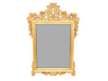 Aberdeen Designs, Alabama, Louis XV Style Gold Leaf Wall Mirror
